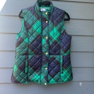 Puffer Plaid Vest